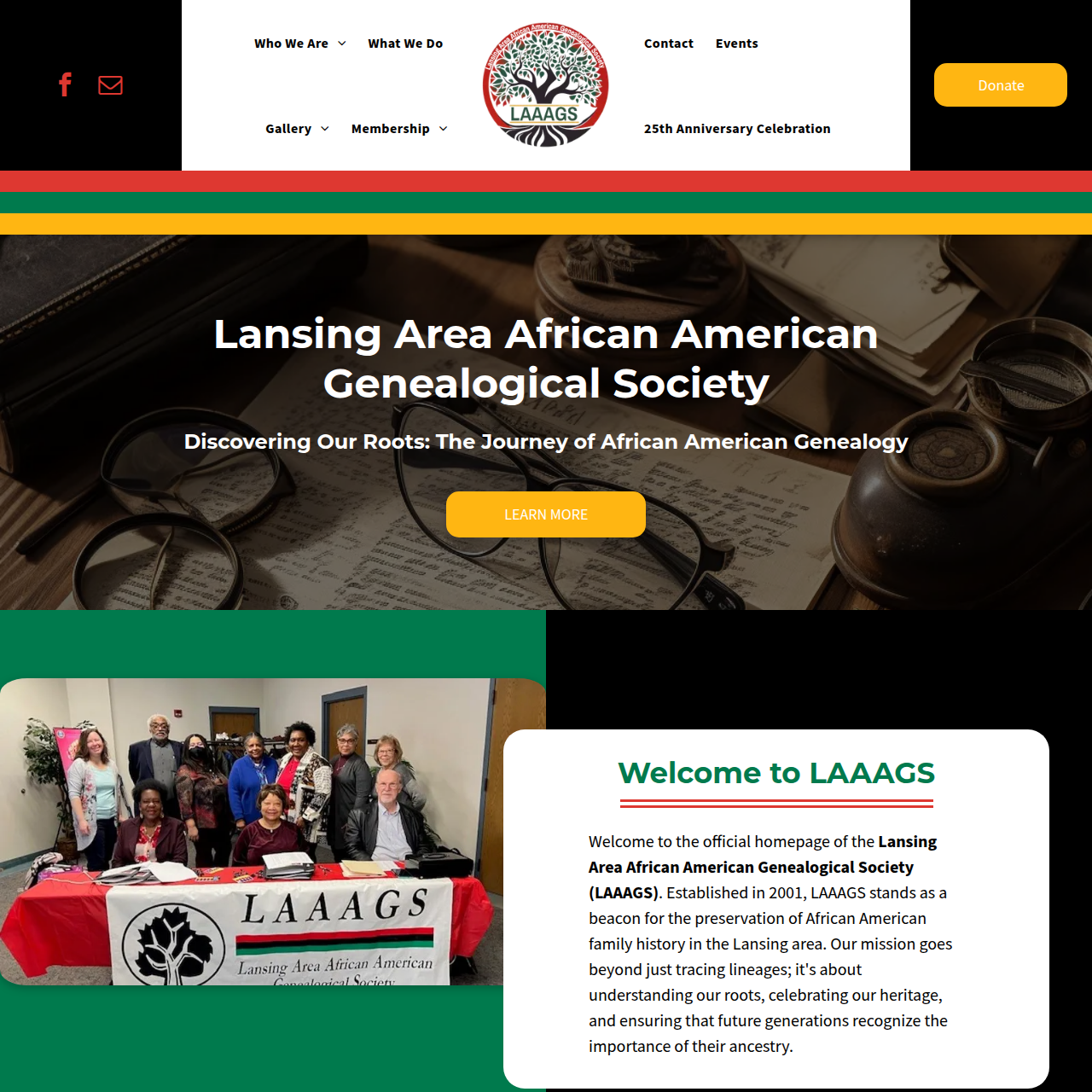 Thumbnail preview for the LAAAGS website project
